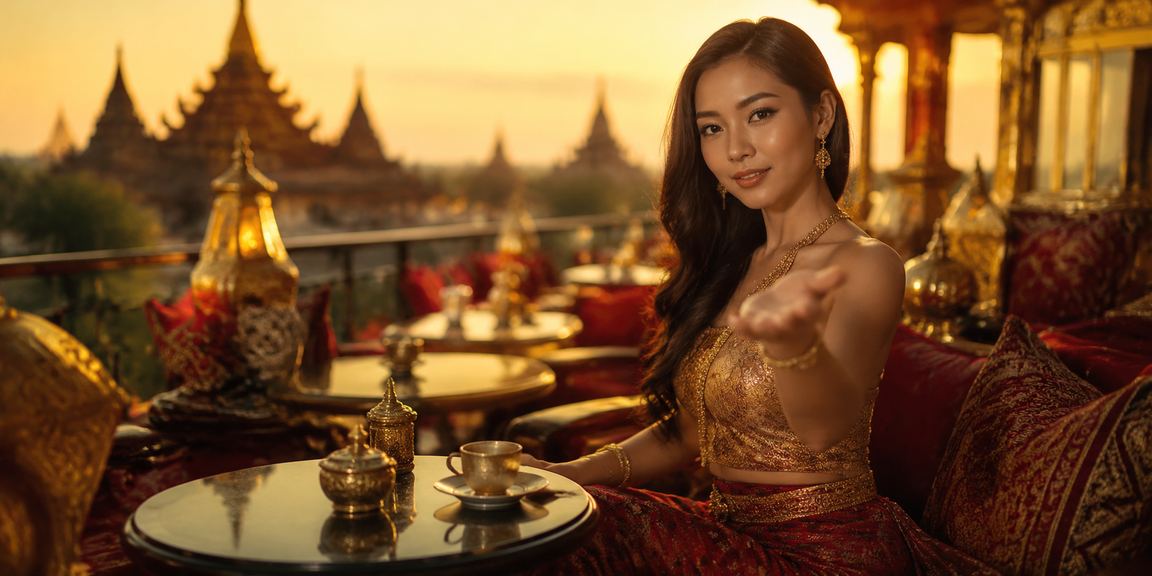 မြန်မာဖျော်ဖြေရေး ကာစီနိုနဲ့ အနီရောင်ရွှေ အလှဆင်မှုများ
